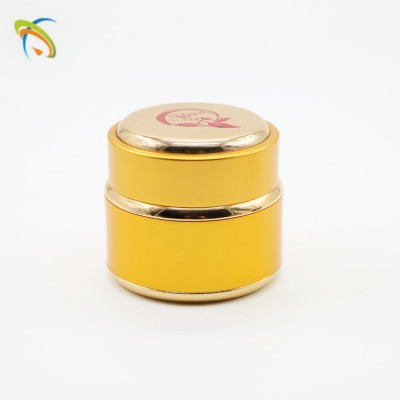 Aluminium Porcelain Cosmetic Cream Jar With Screw Cap